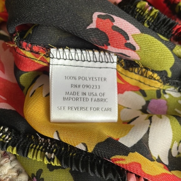 Kirra Floral Sheer Top With Ruffle - Picture 3 of 6